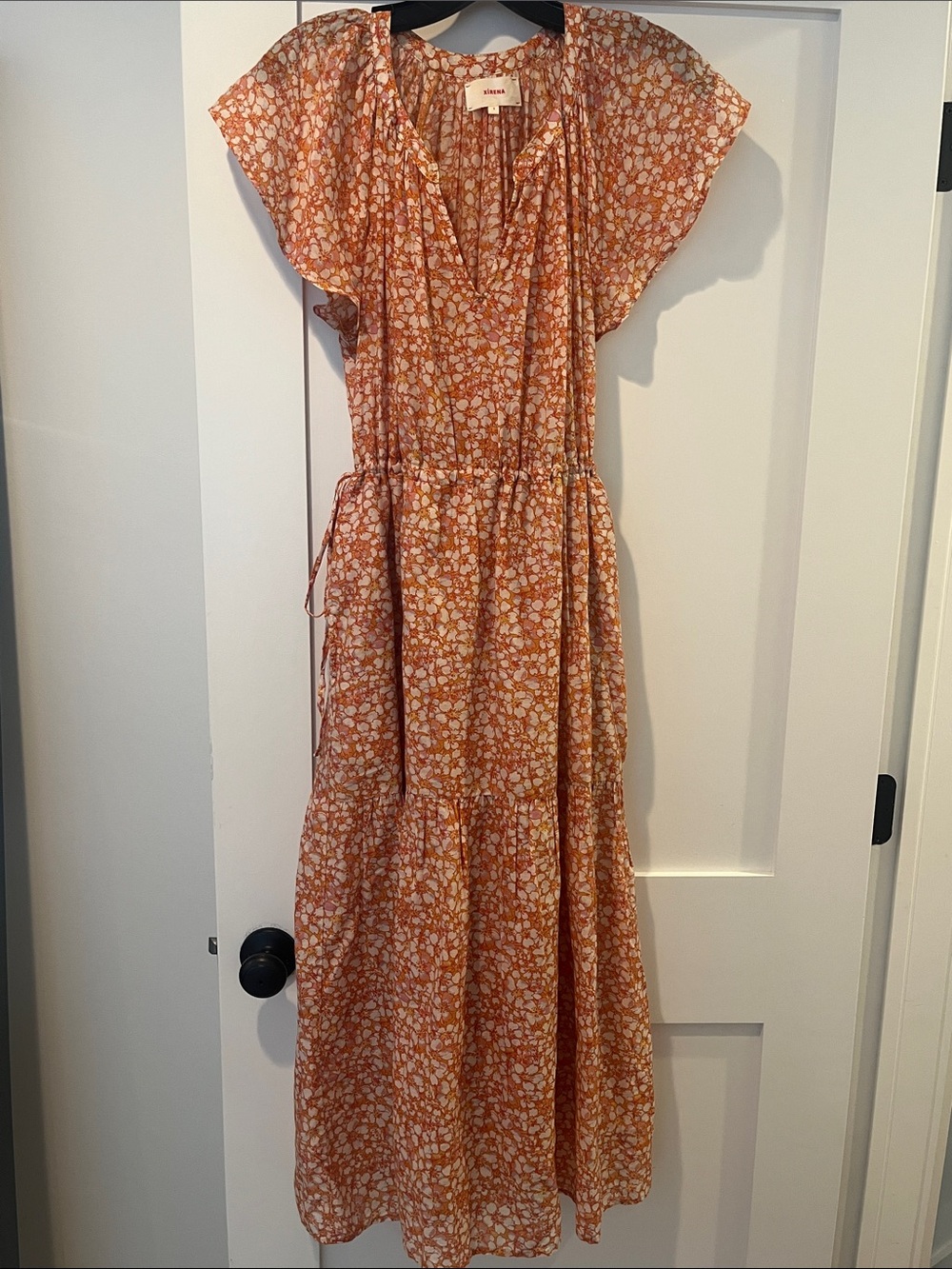 XiRENA - Floral Tiered Maxi Dress in Rust Pink - Small